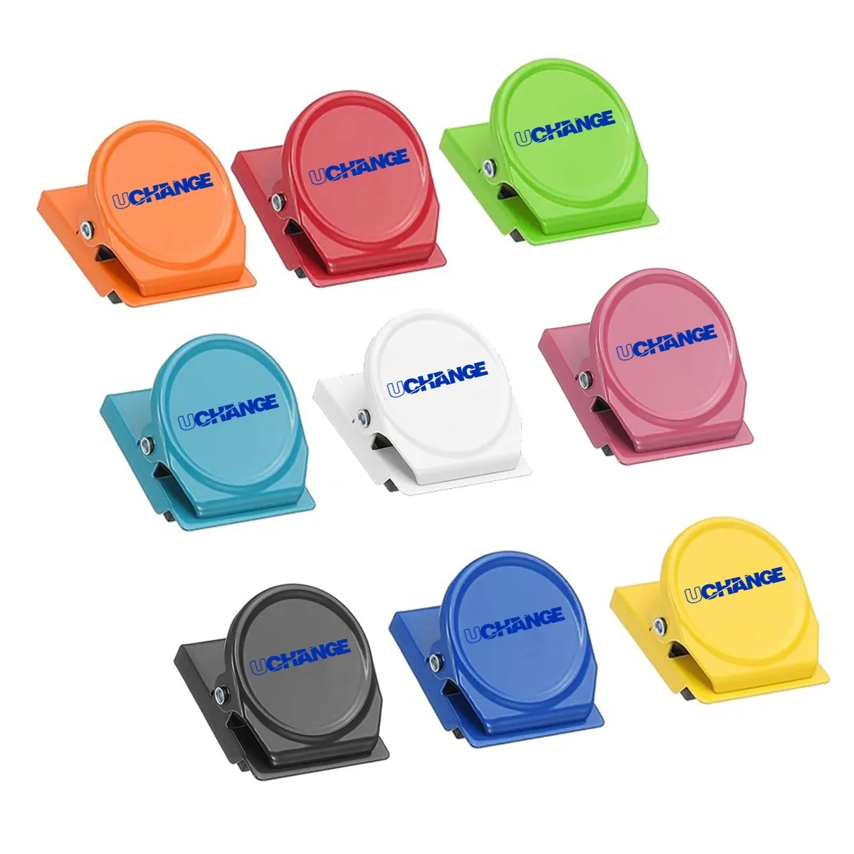 Round Magnetic Clip W/ Strong Grip For Notes And Branding 1