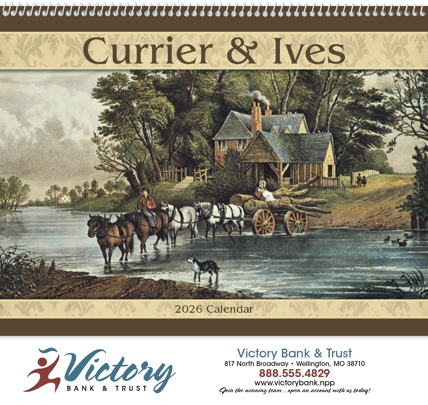 Good Value™ Currier & Ives - Spiral Calendar 3