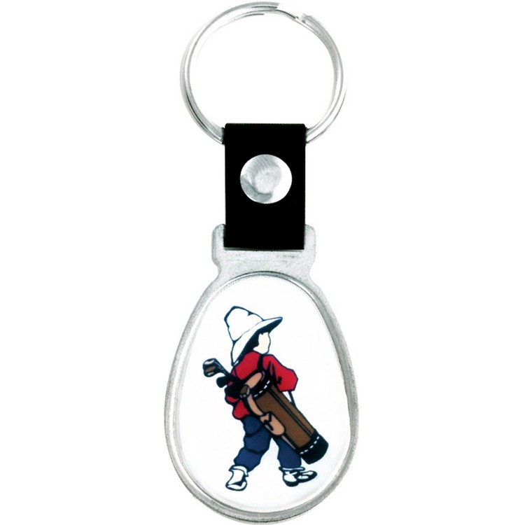 Vibraprint® Bright Silver Keytag (1-3/8")