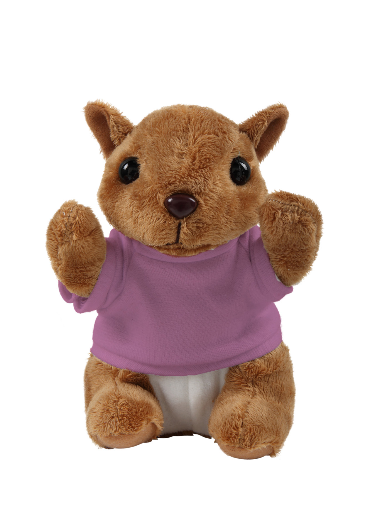 Soft Plush Sitting Squirrel with T-shirt 25