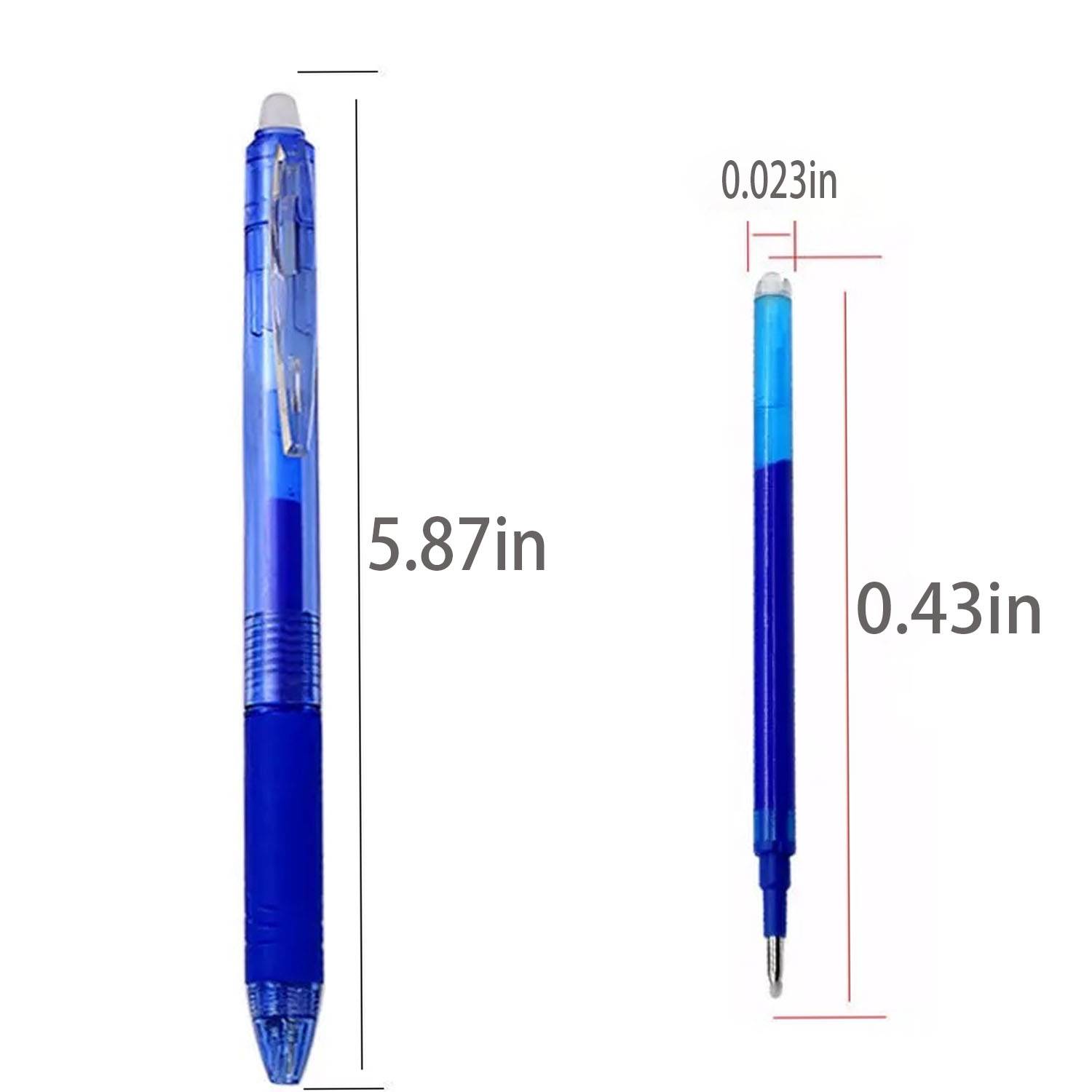 School Plastic Erasable Retractable Ballpoint Pen 3