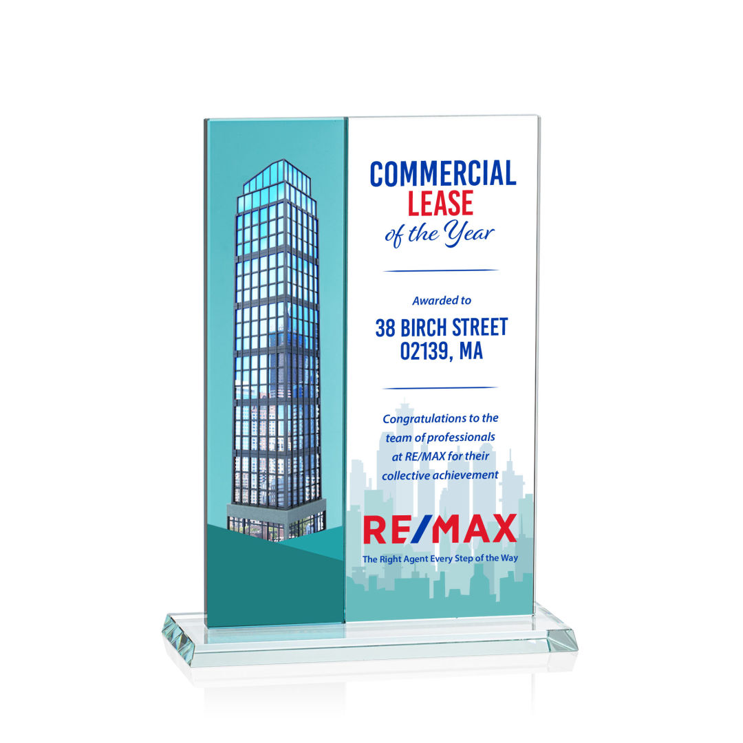 Composite Vertical VividPrint™ Award - Teal 6