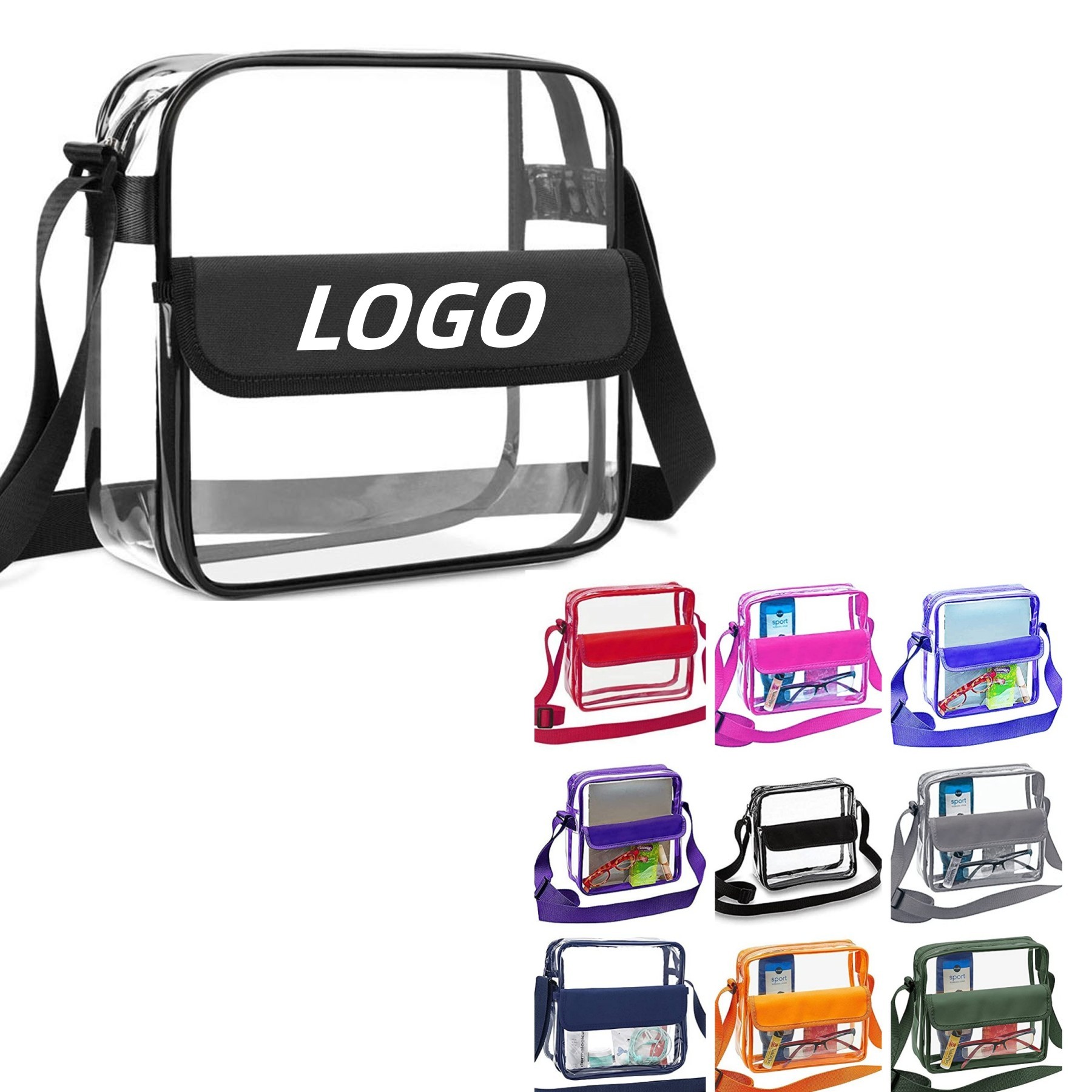 Clear Crossbody Stadium Bag