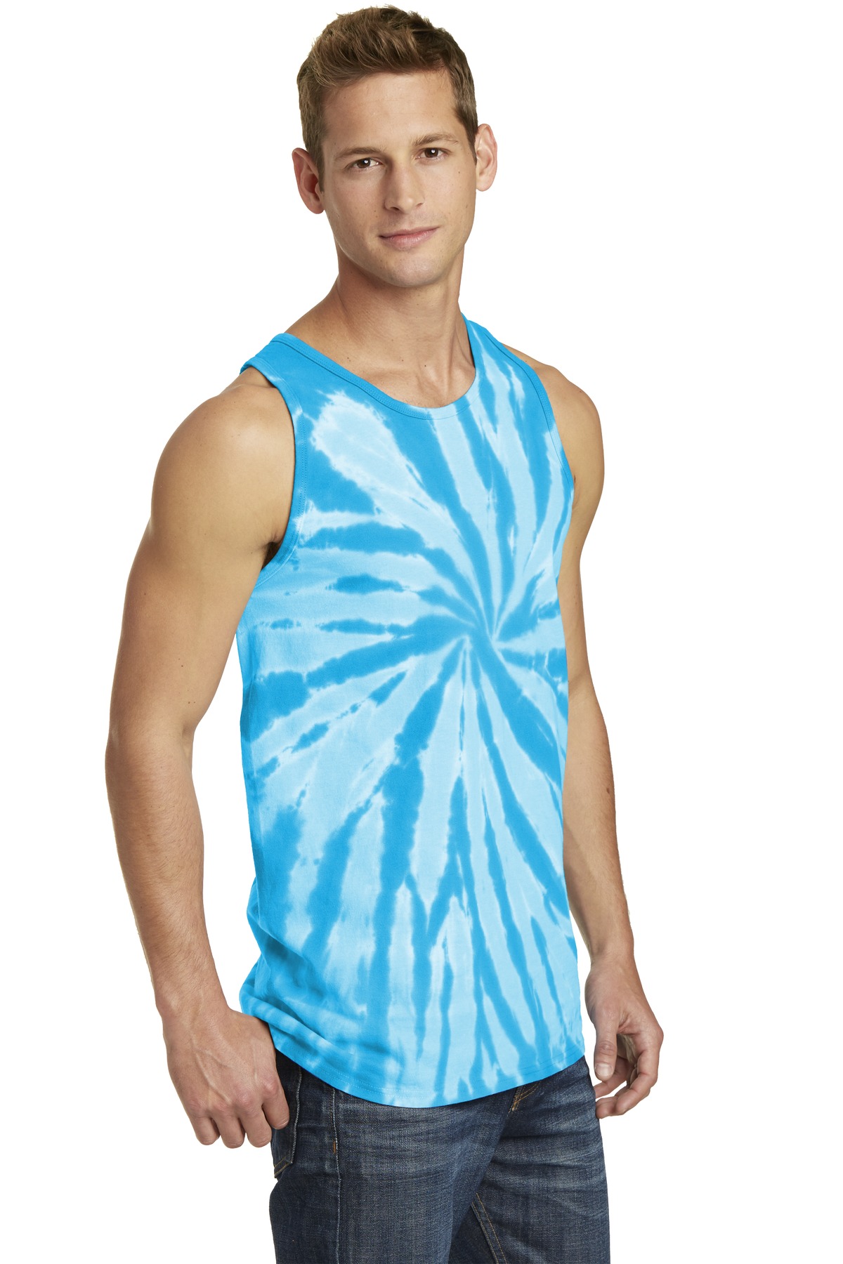 Port & Co Tie-Dye Tank Top. PC147TT 15