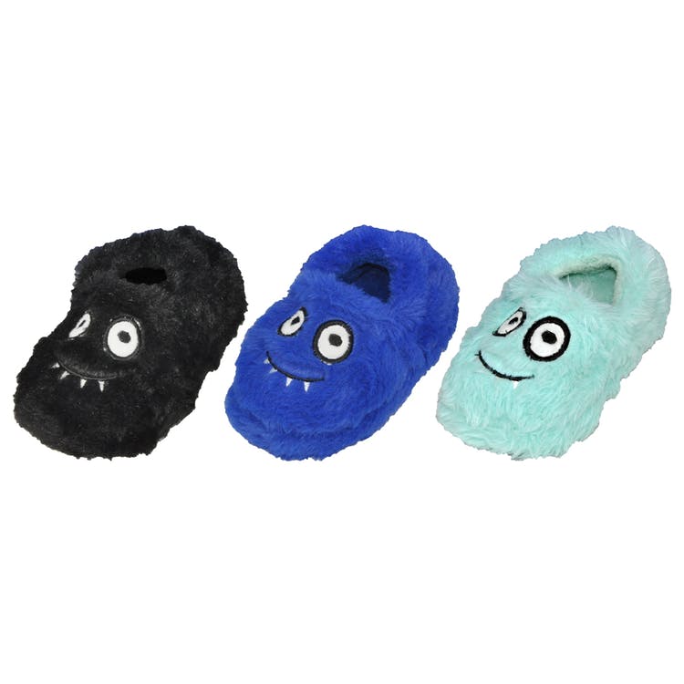 Toddler's Monster Fuzzy Slippers - Assorted Size 5-10 Age 1-3 Years 1
