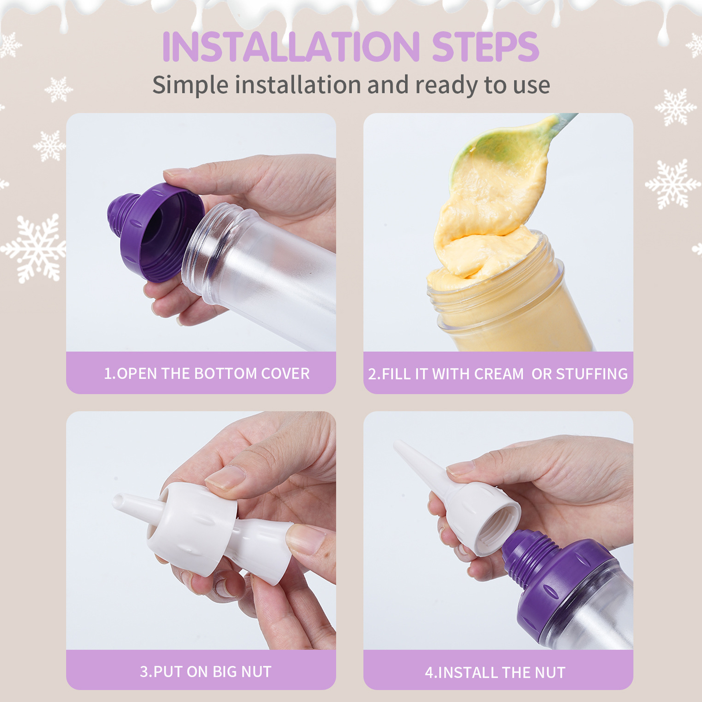 Abs Multi Functional Piping Cream Gun 2