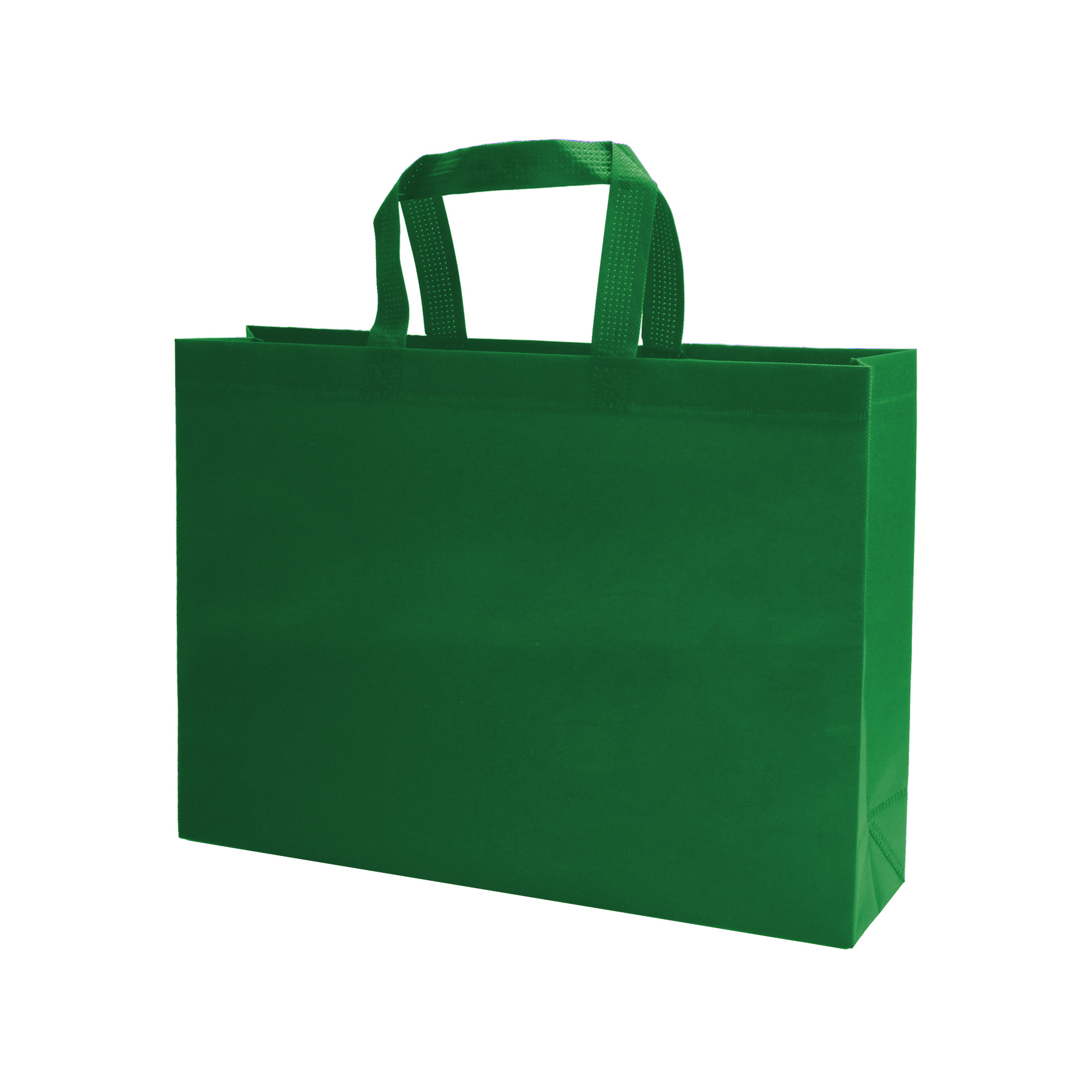 Heat Sealed Non-Woven Shopping Tote Bag(16''X12''X4'') 5