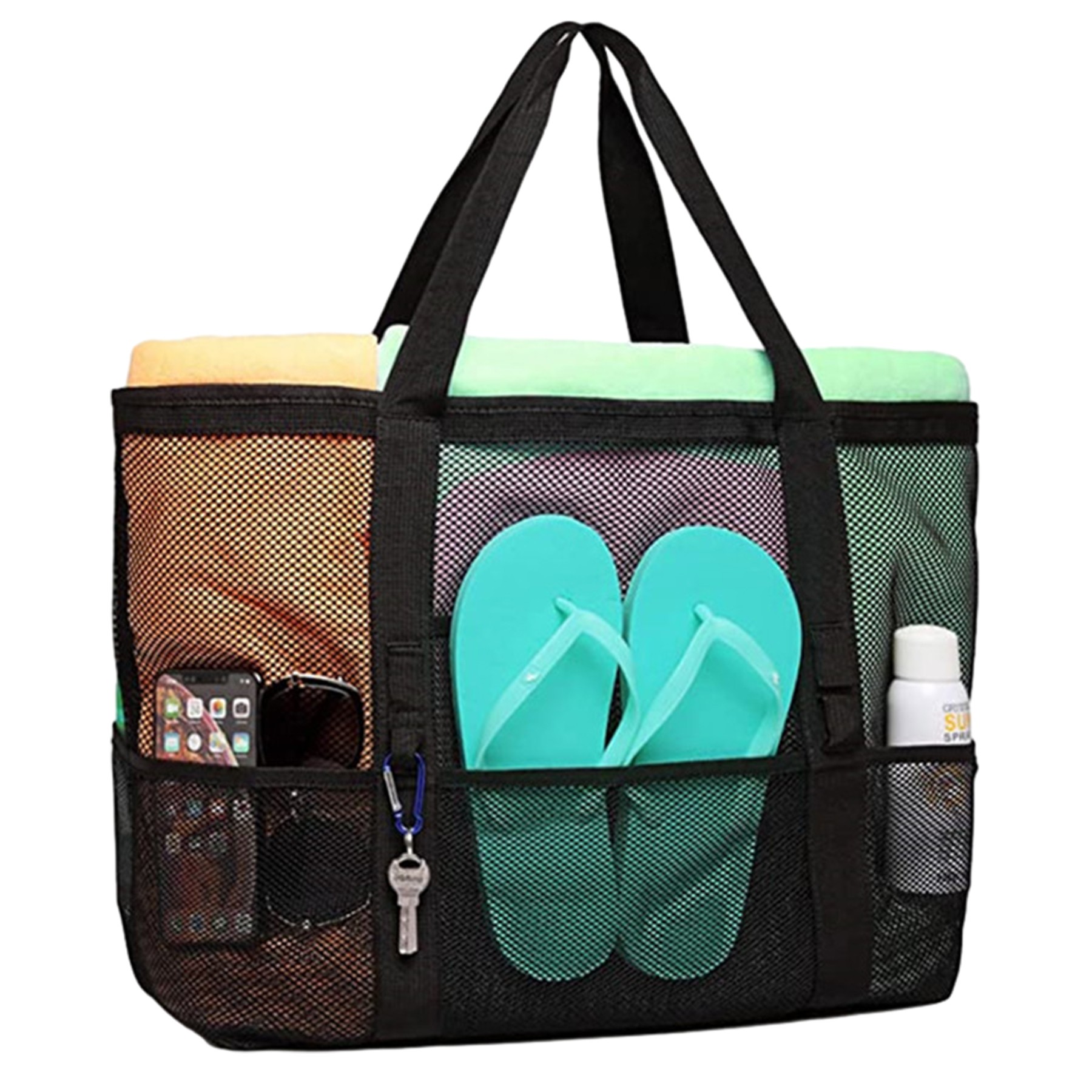 Large Capacity Outdoor Beach Pack, custom tote bag with logo imprint 4
