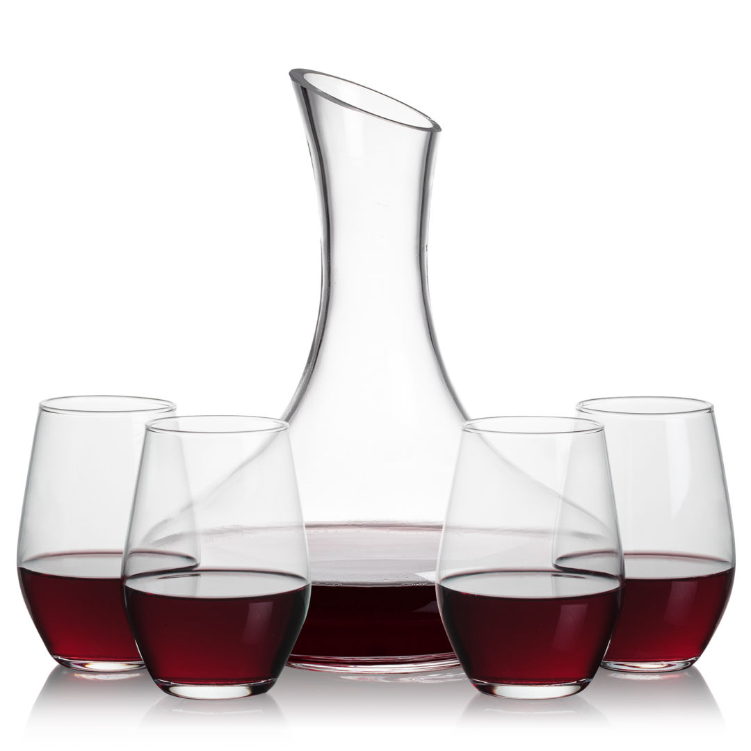 Kanata Carafe & Vale Stemless Wine 2