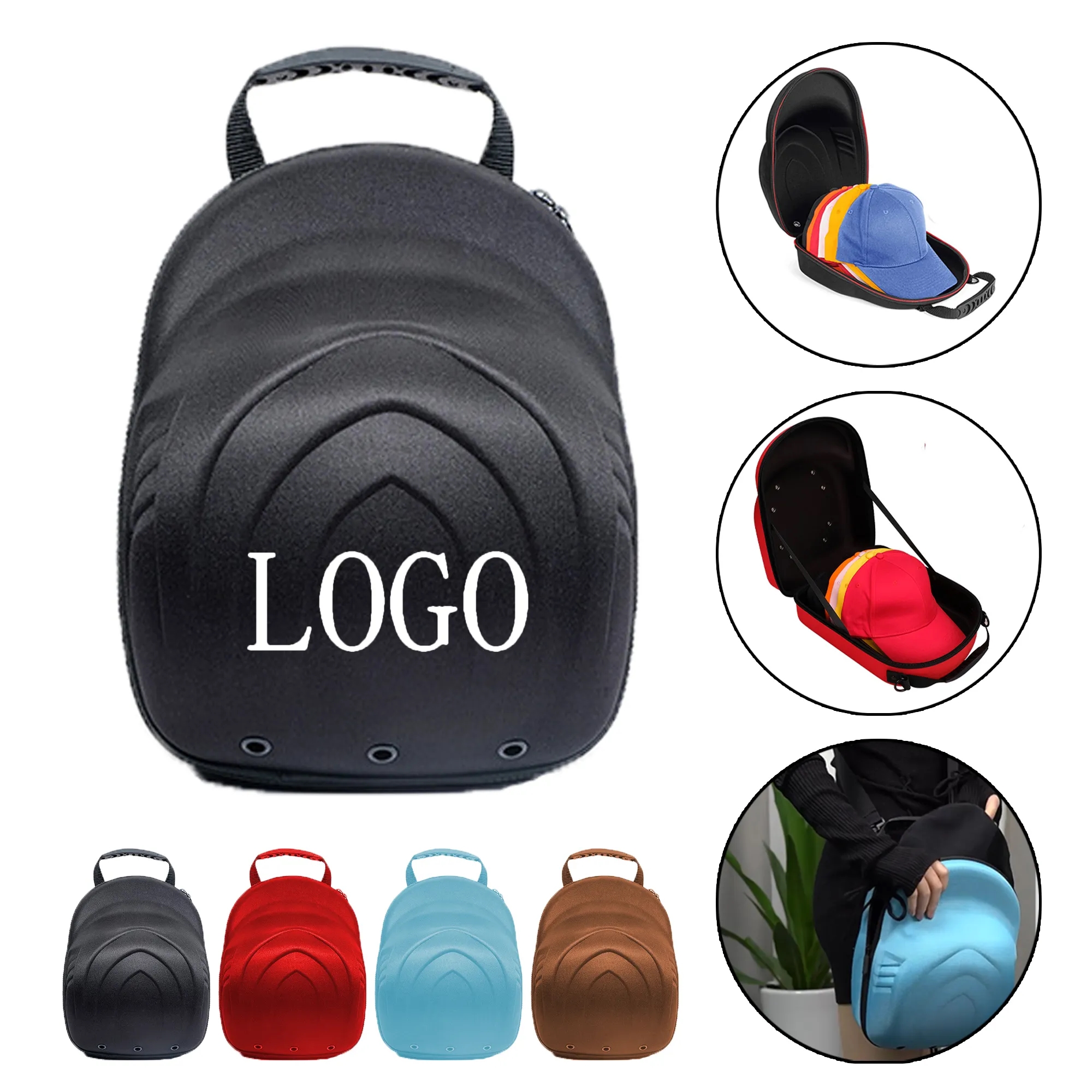 Portable Anti-pressure Cowboy Hat Baseball Cap Storage Box 1