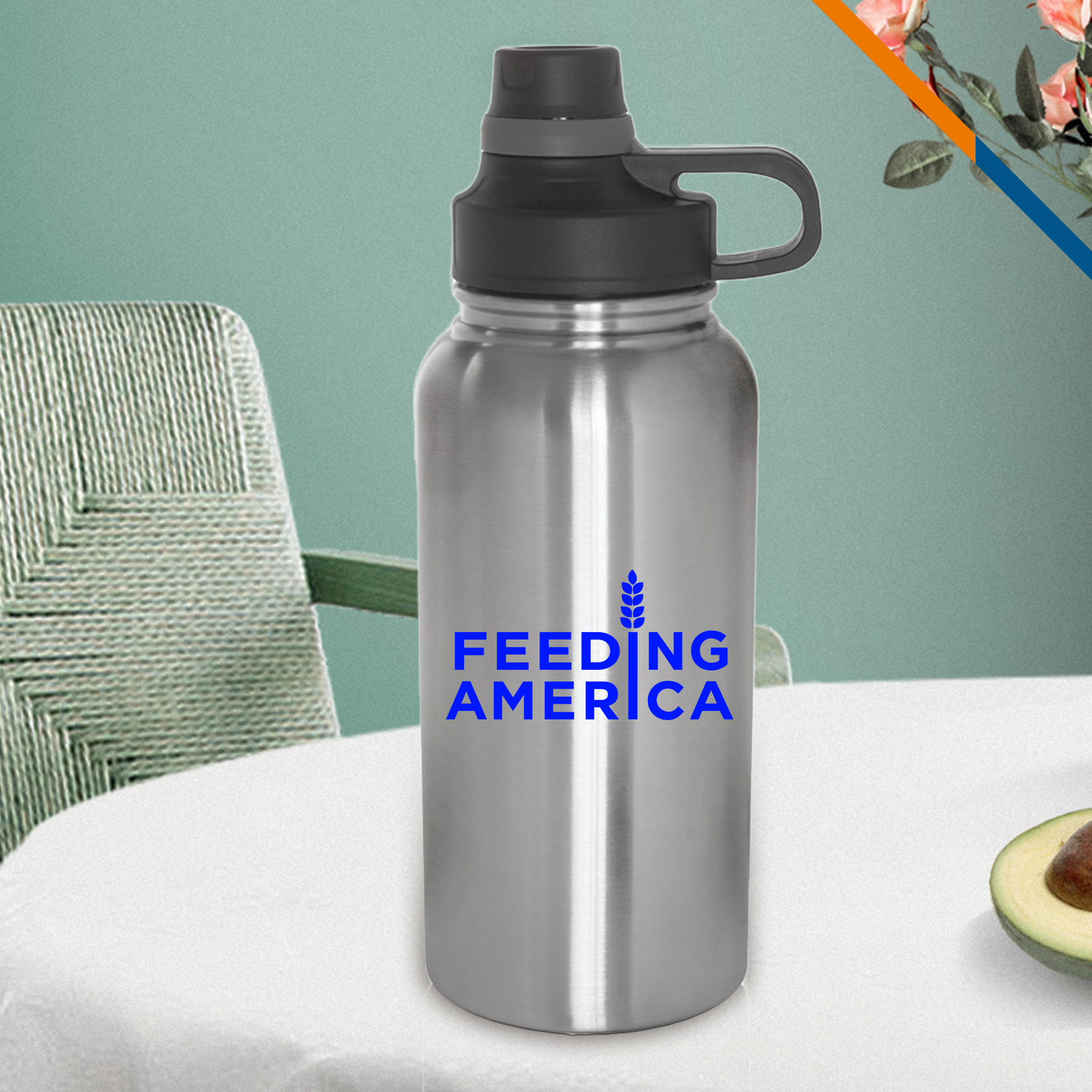 Mule Stainless Steel Water Bottle - 32 OZ. 2
