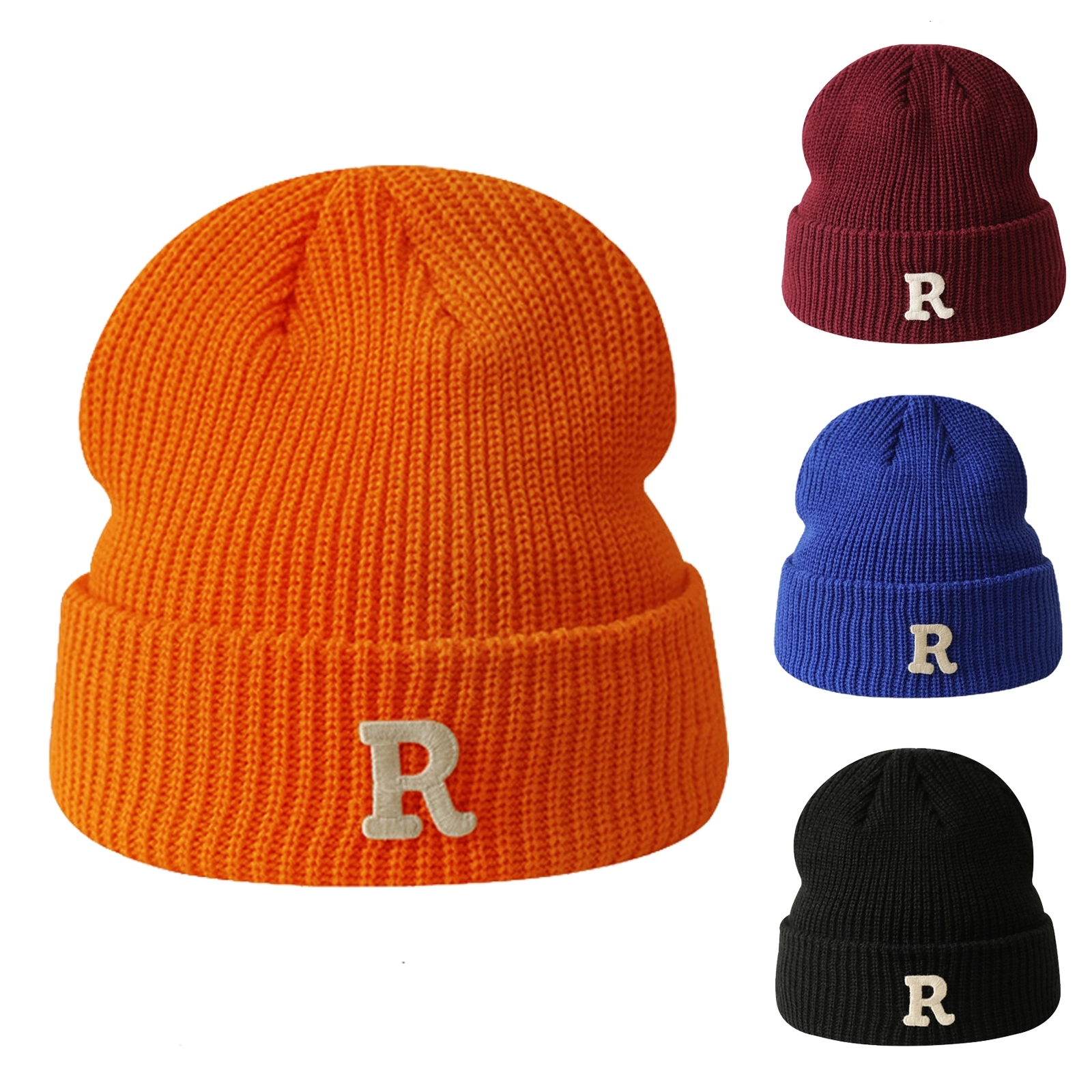 Knitted Hats For Men And Women R Letters Hip Hop 1