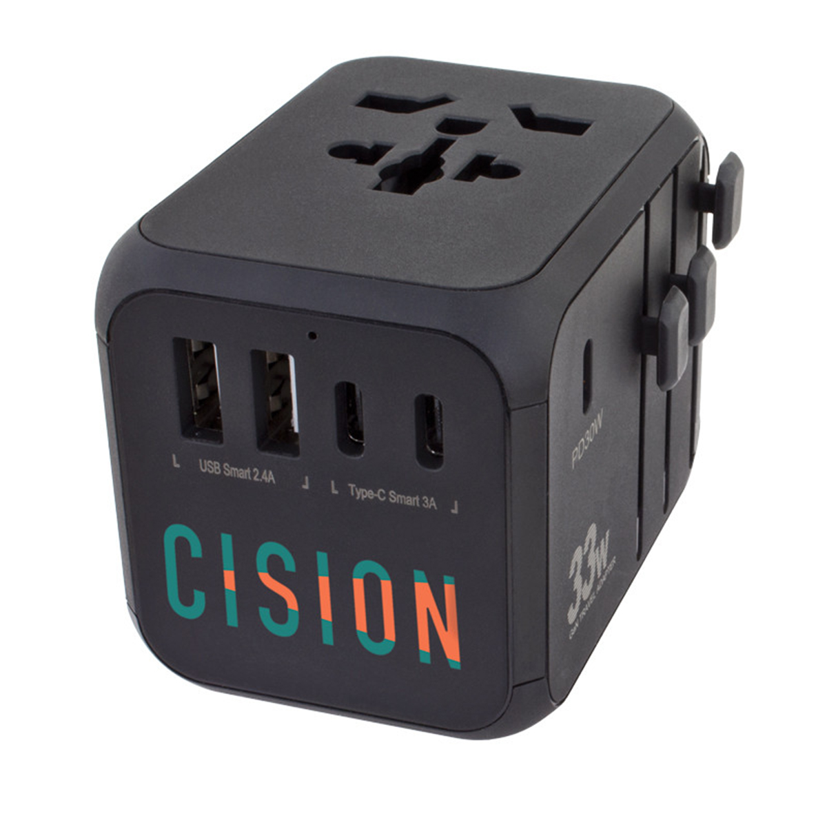 33W Universal Travel Adapter With Type-C 5