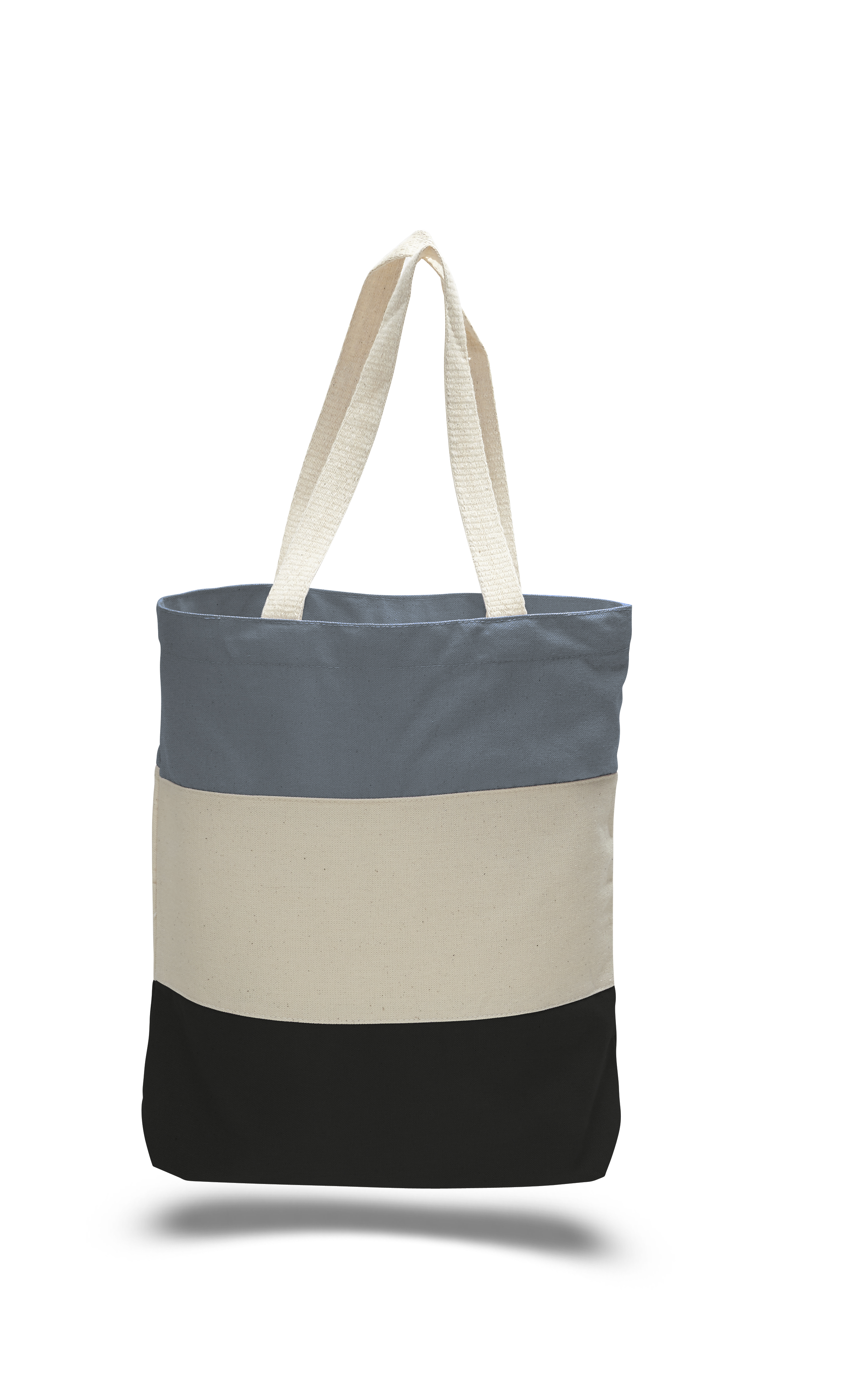 Heavy 12 oz. Cotton Canvas Tri Color Tote Bag, custom tote bag with logo imprint 7