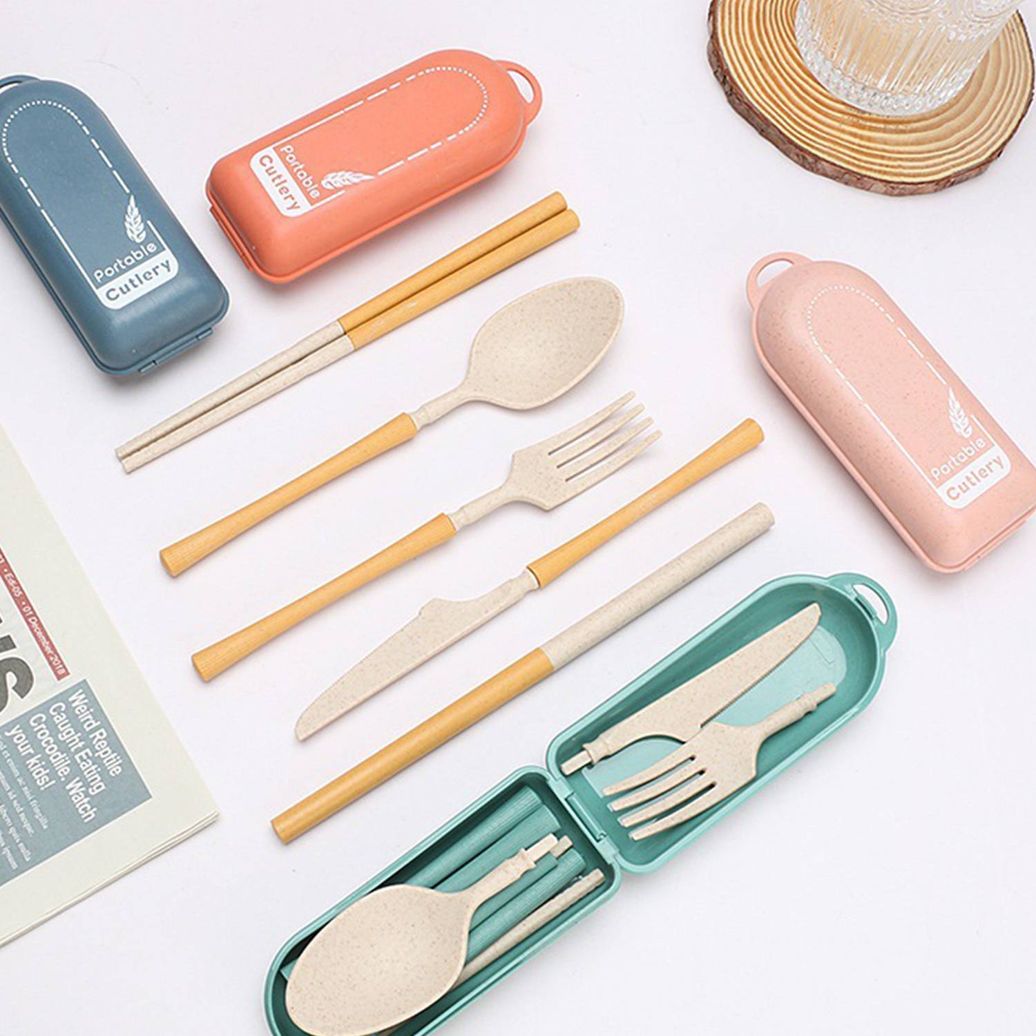 Wheat Straw Cutlery Combination 1