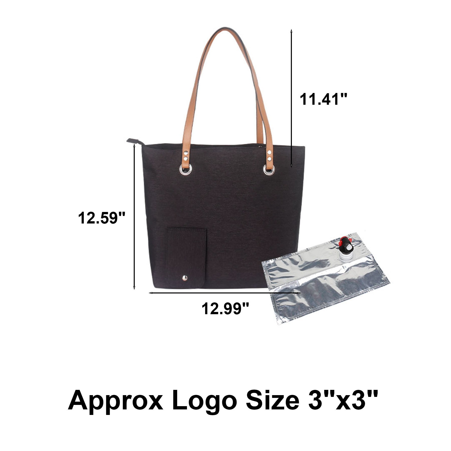 Portable Picnic Wine Cooler Tote Bag with Spout 2