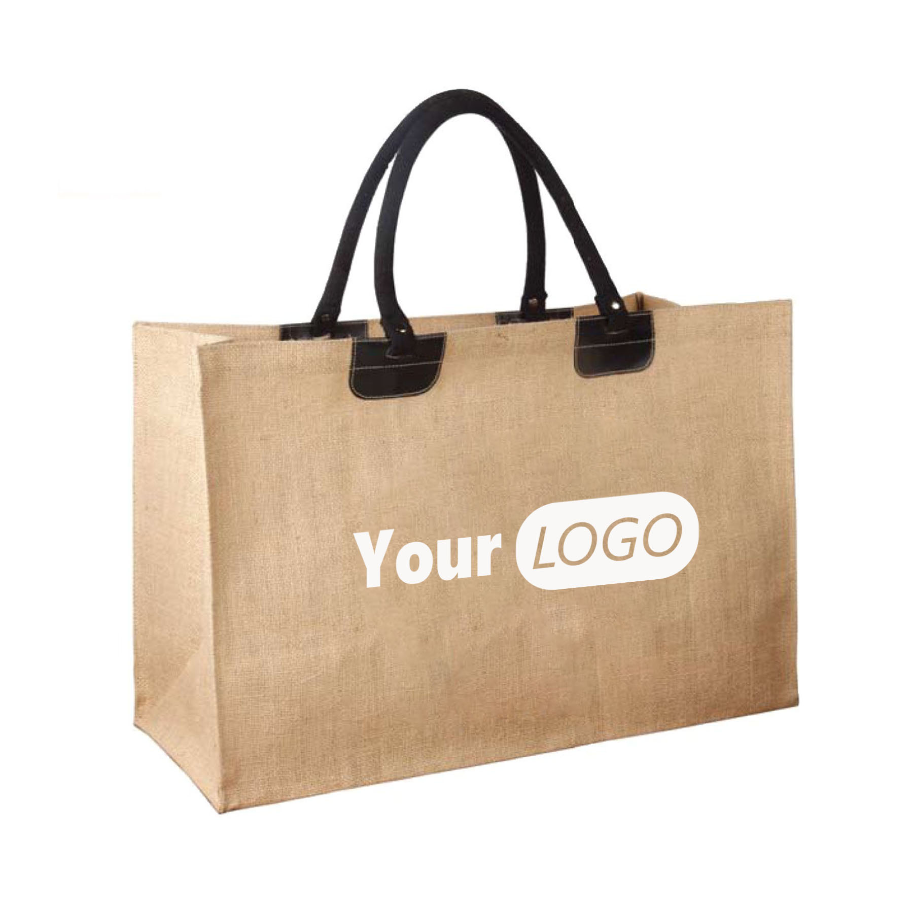 Jute Tote Bag, custom tote bag with logo imprint 1