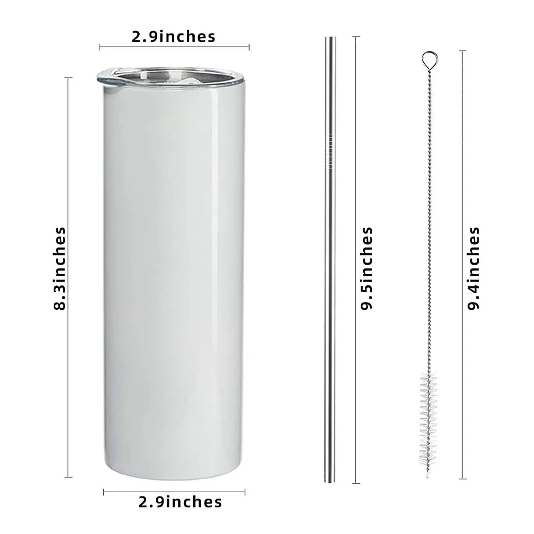 20 Oz Sublimation Skinny Stainless Steel Tumbler 5