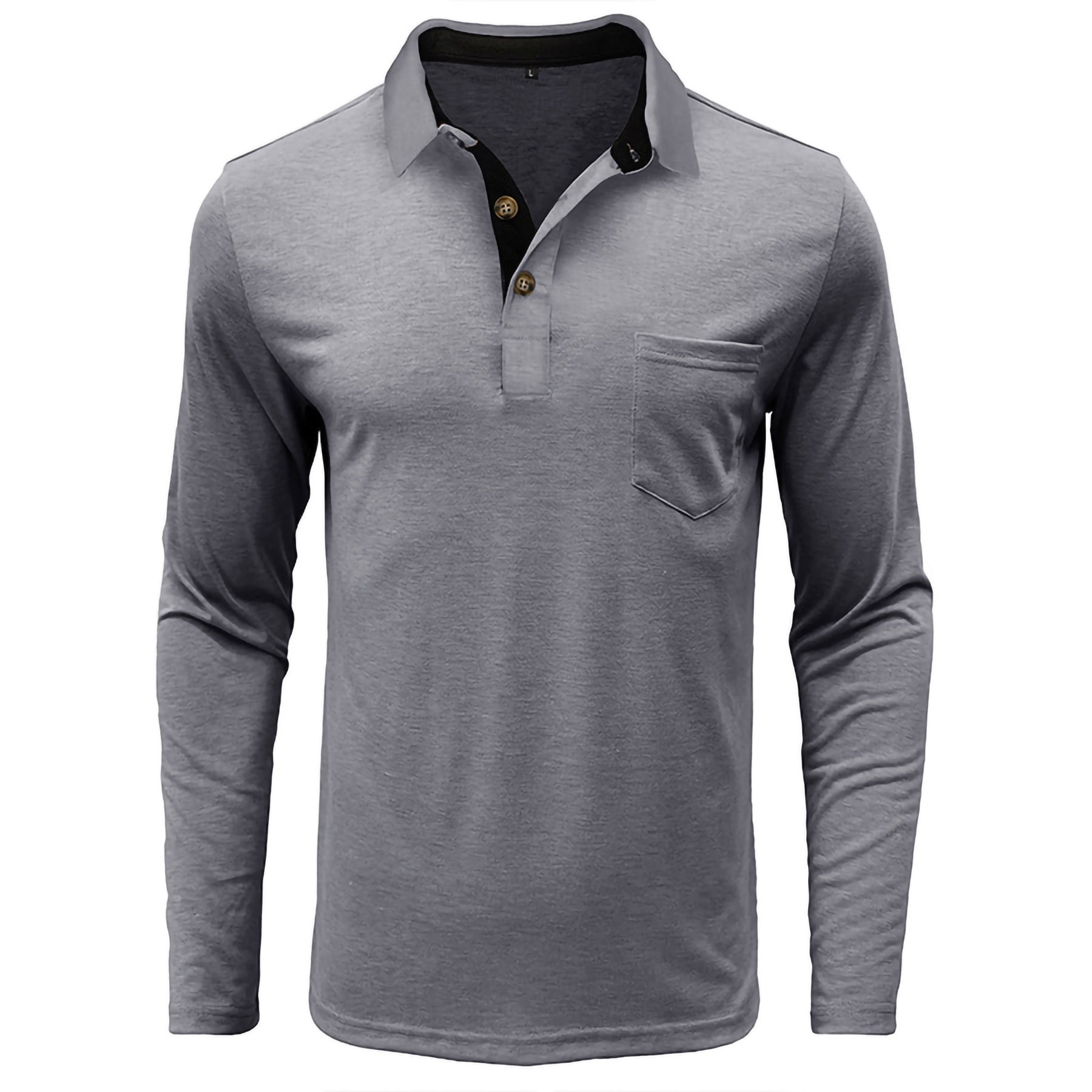Men's Long Sleeve Polo Shirt 6