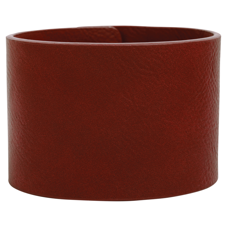 9 1/2" x 2" Rose Leatherette Cuff Bracelet 4