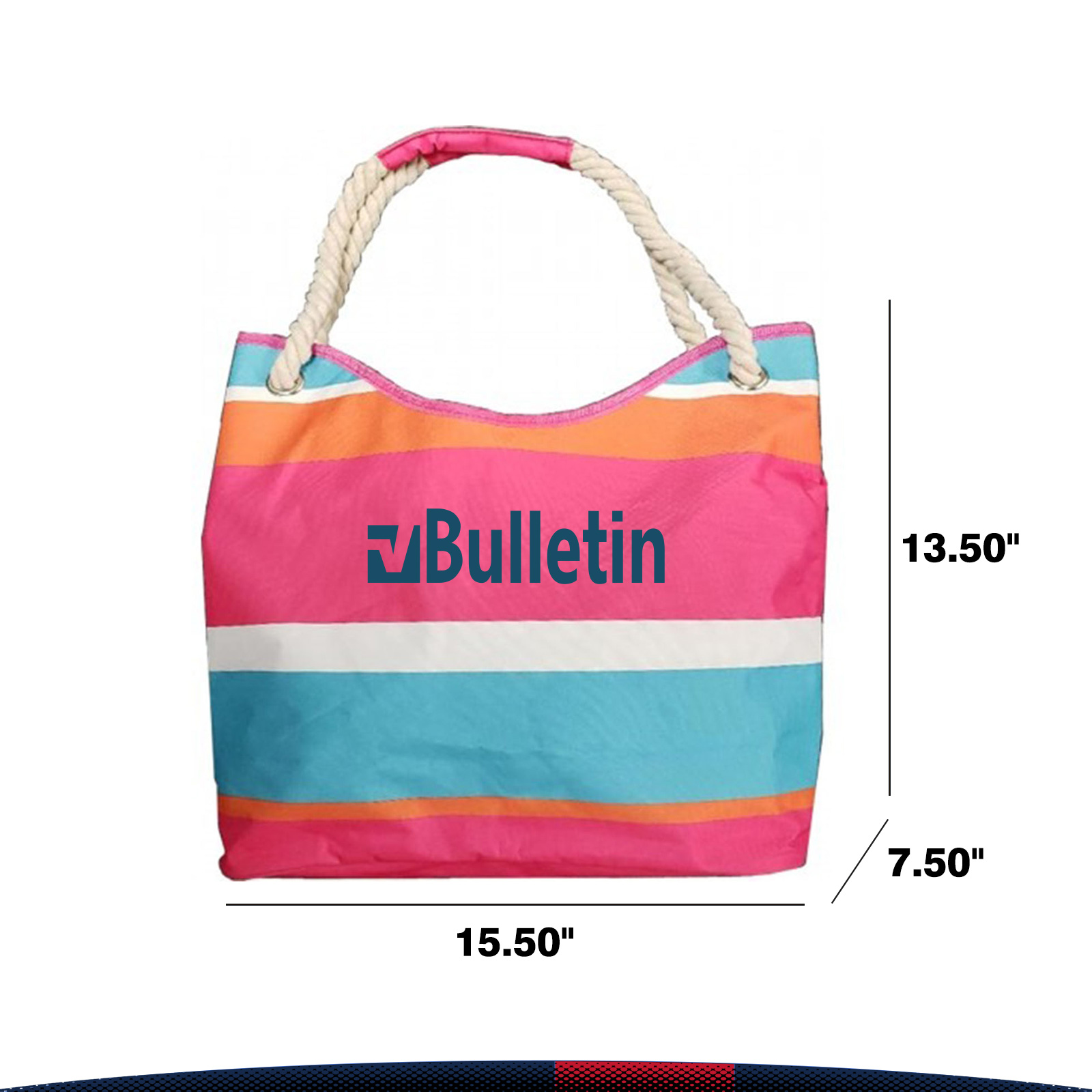 Chaky Striped Tote Bag 1