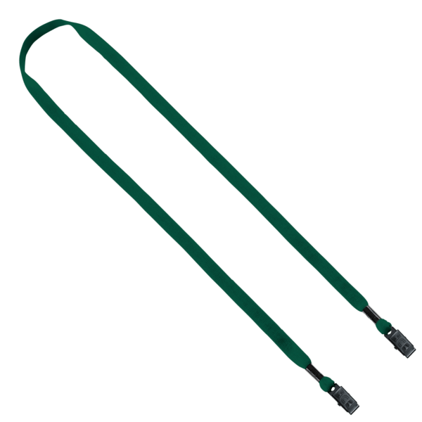 1/2" Cotton Double Bulldog Clip Lanyard 19