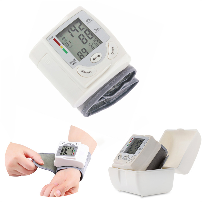 It is made of ABS. Wrist type electronic blood pressure inst 3