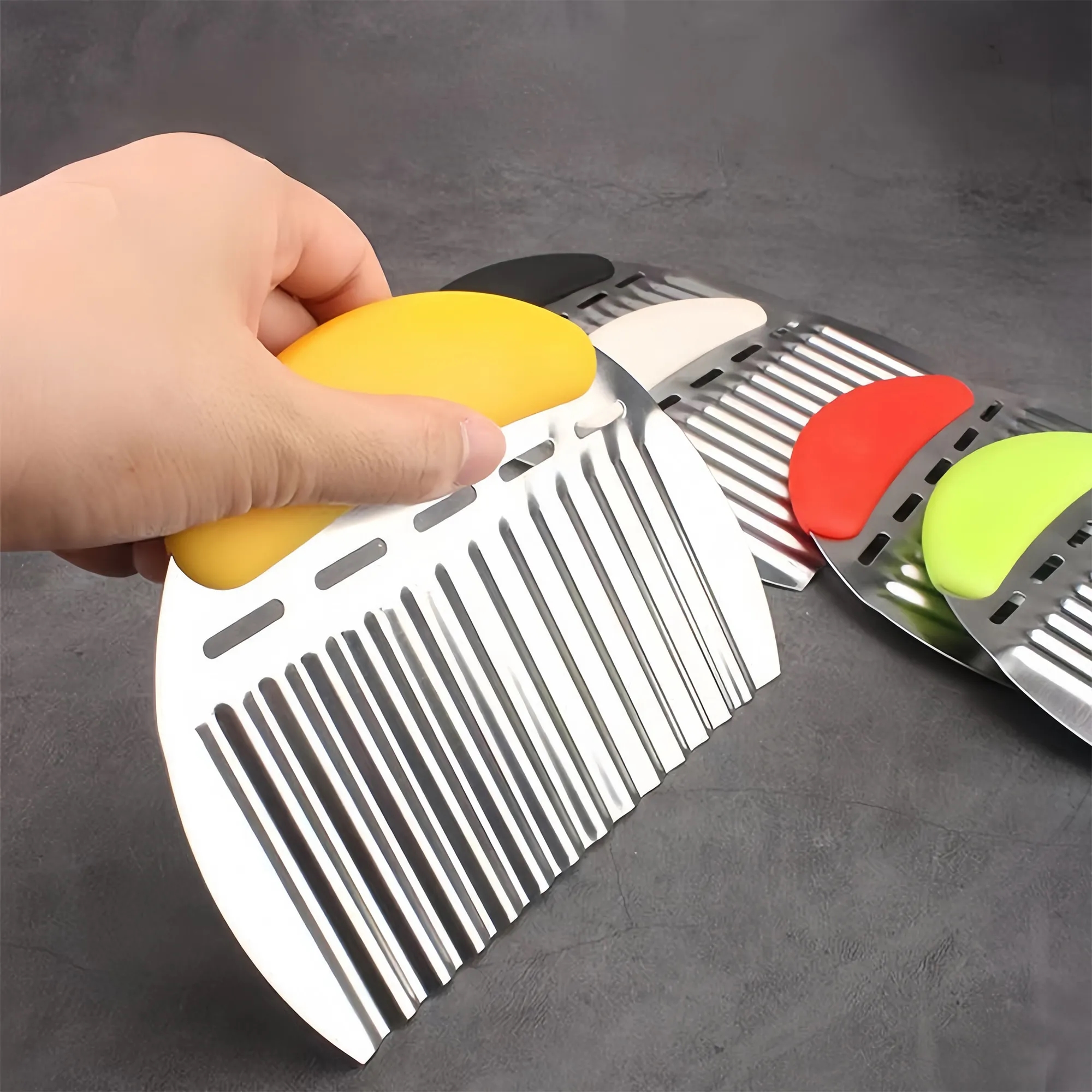 Stainless Steel Potato Cutter, Wavy Slicer 3