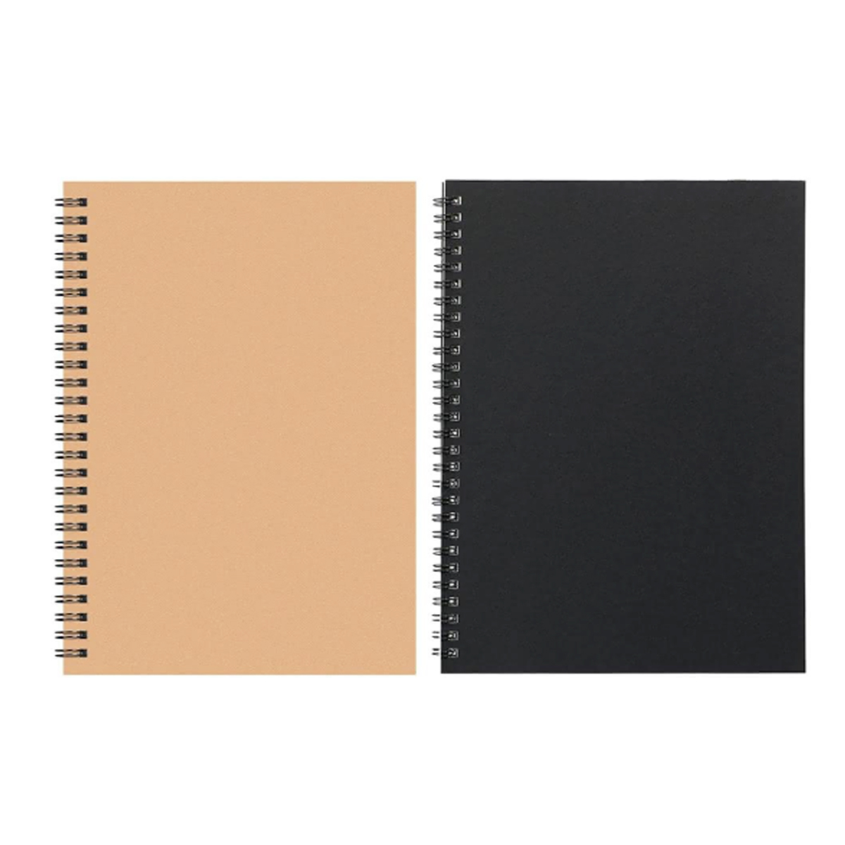 B5 Eco-Friendly Kraft Spiral Notebook Lined Pages Journal 4