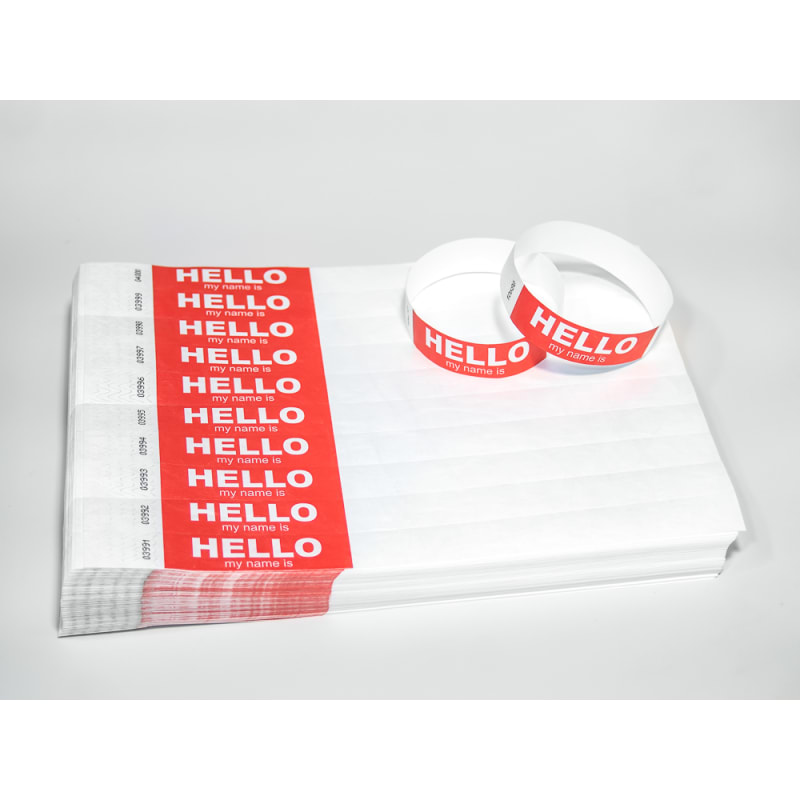 In Stock Tyvek Wristbands 10