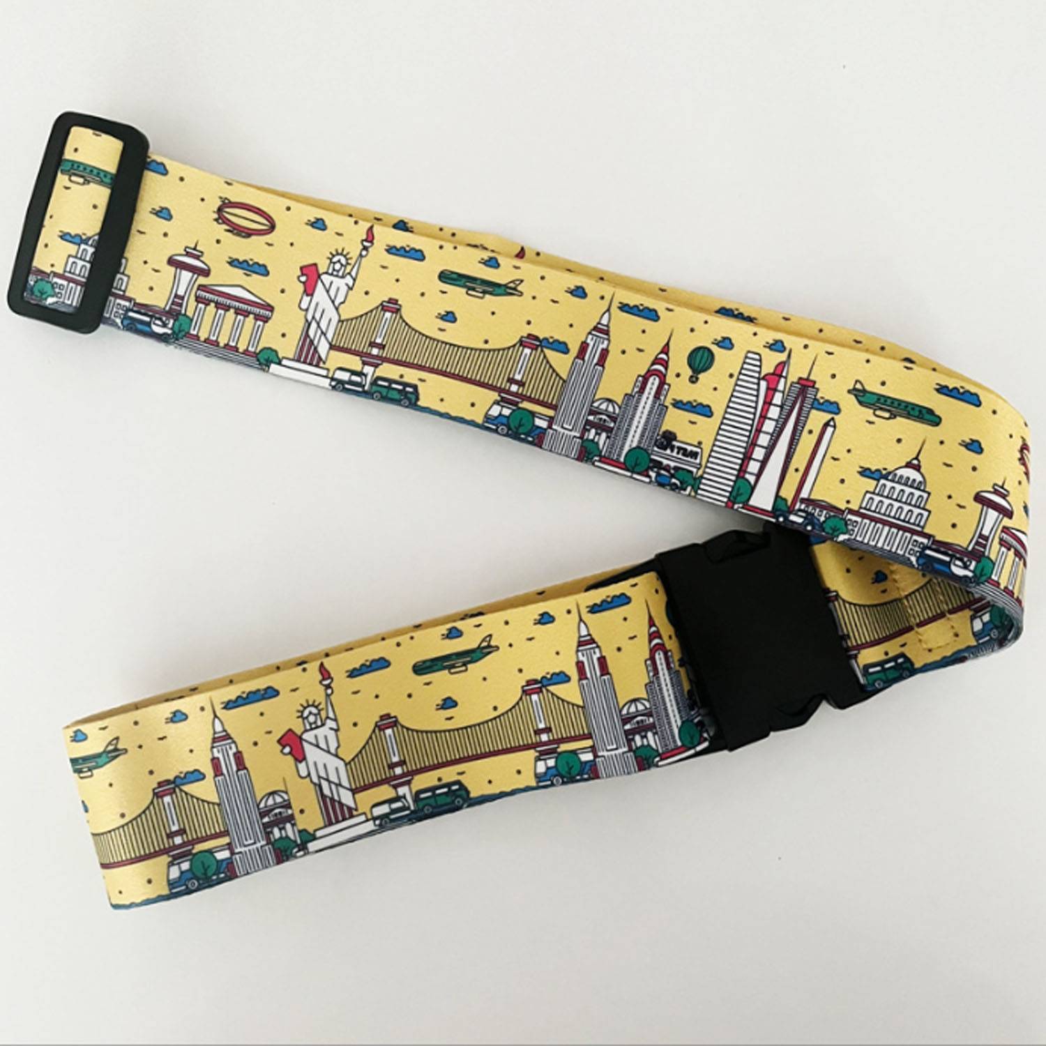 79"Adjustable Sublimation Luggage Strap 3