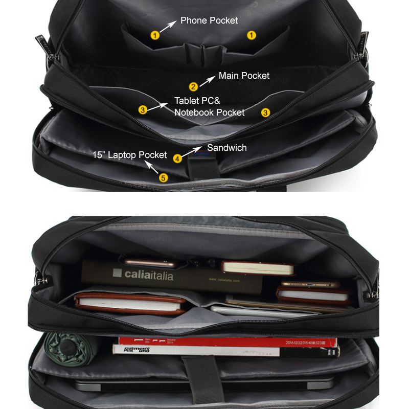 Multi-function Messenger Laptop Business Bag 3