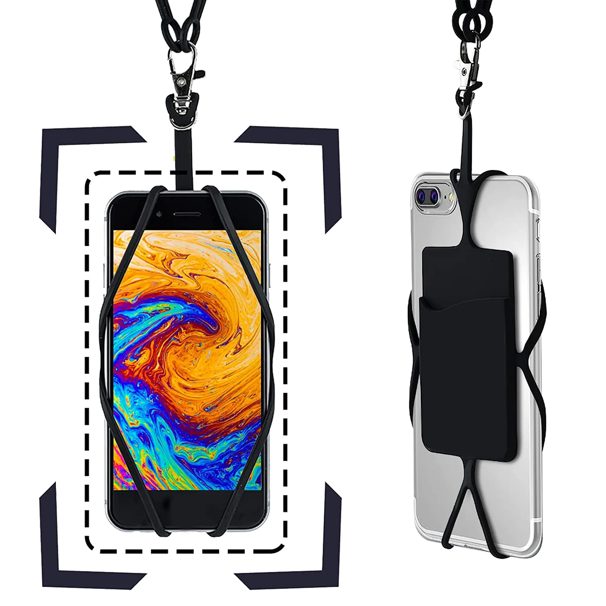 Cell Phone Cases With Lanyard And Card Pocket 2