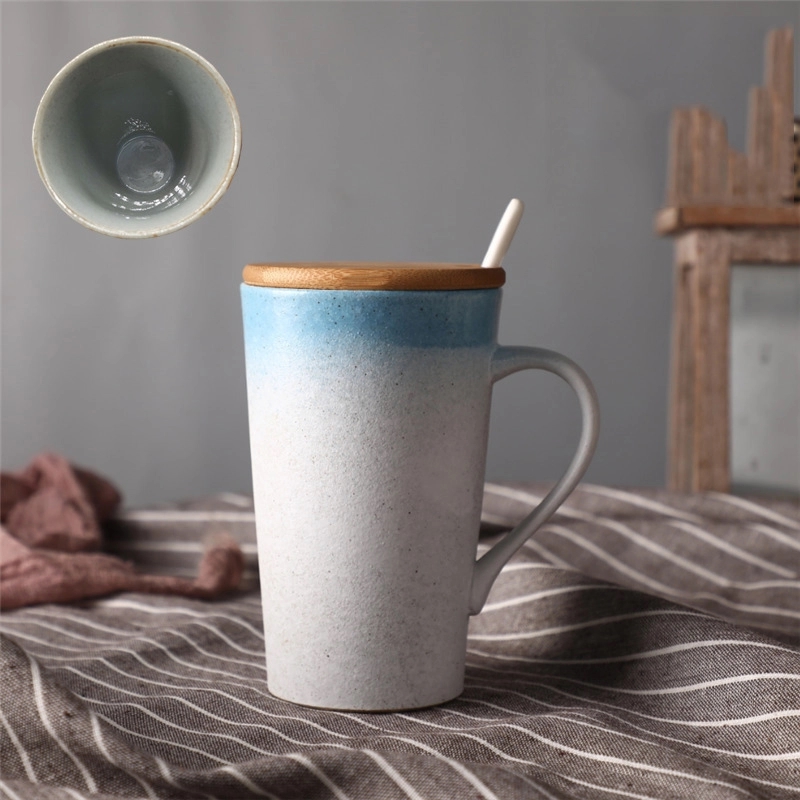 Custom 14 Oz Frosted Ceramic Coffee Mug 5