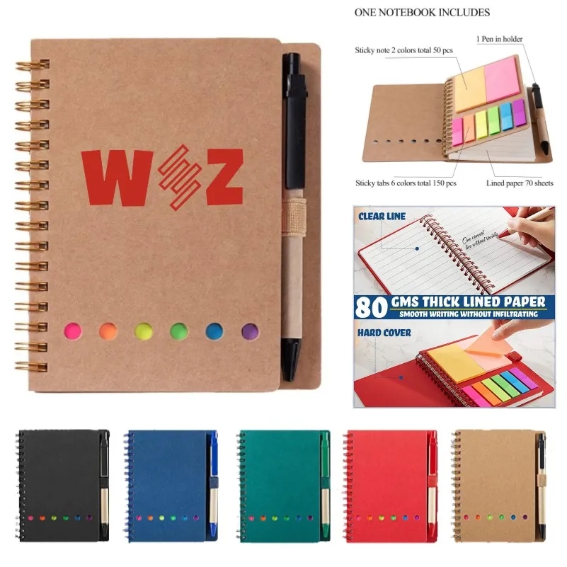 Eco-Friendly Pocket Complete Set Spiral Notebook 6
