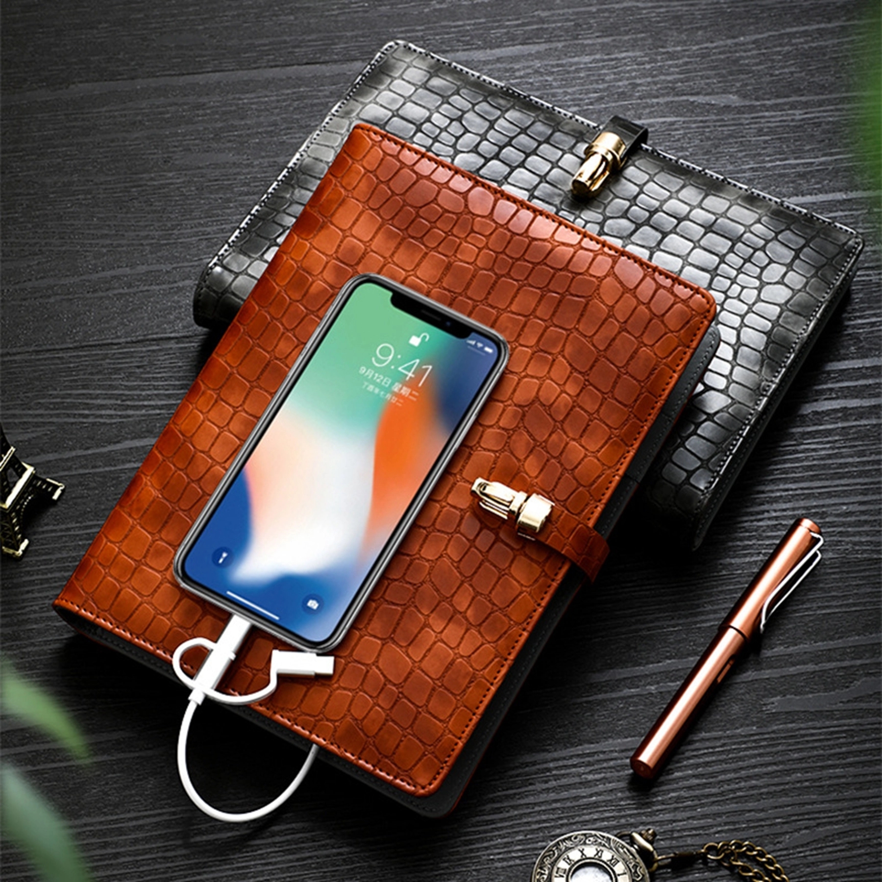 8000 mAh Power Bank Notebook with Wireless Charger 2