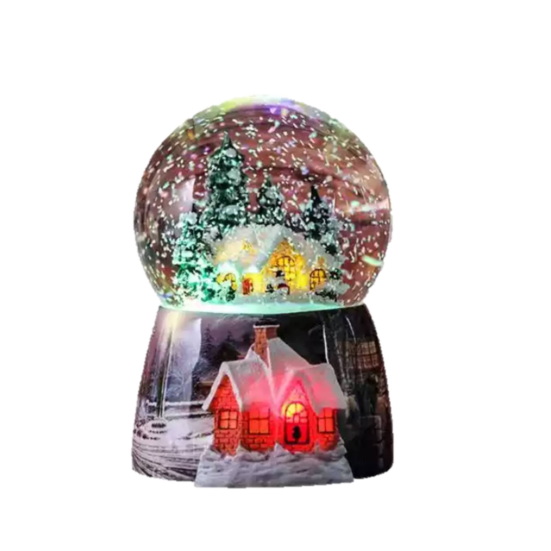 Christmas Lights Musical Snow Globe 1