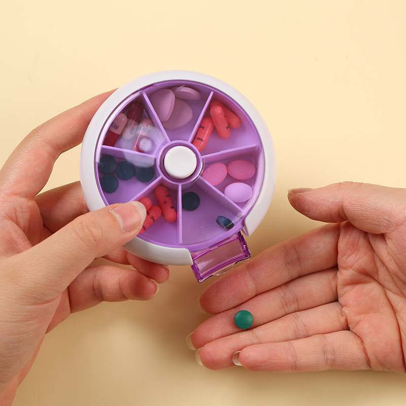 Weekly Medicine Rotatable Pill Organizer 2