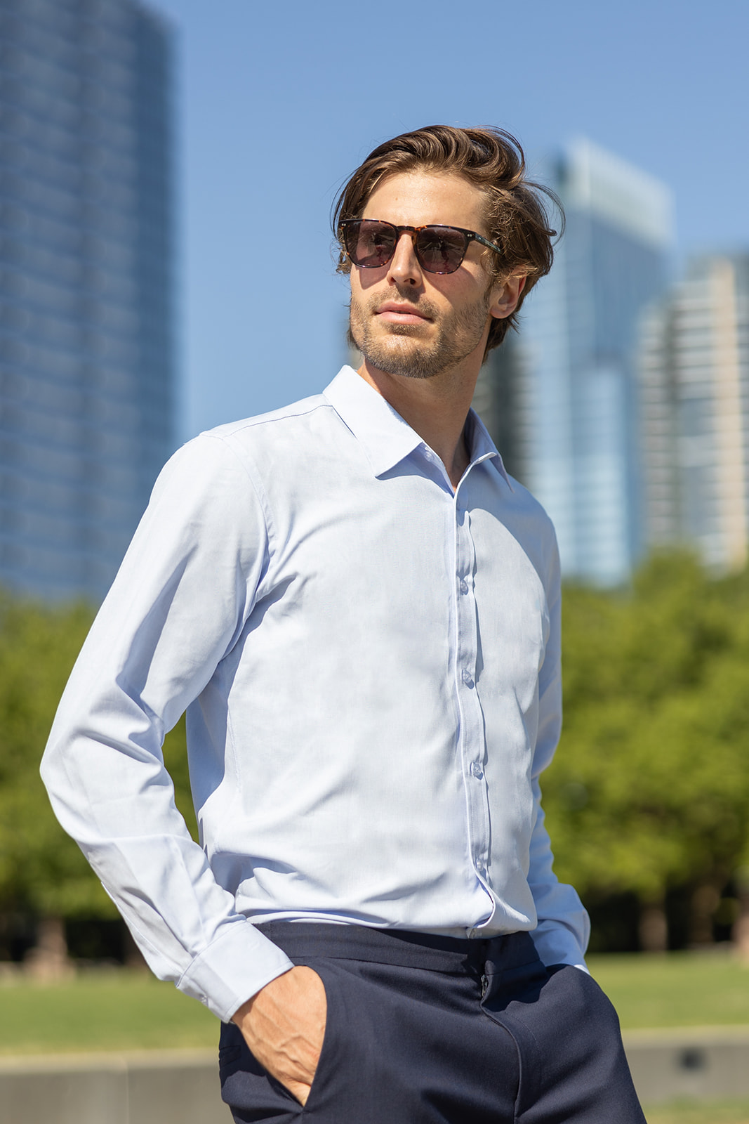 Elemental Coffee Shirts - Button Down Sustainable Dress Shirts - Men 17