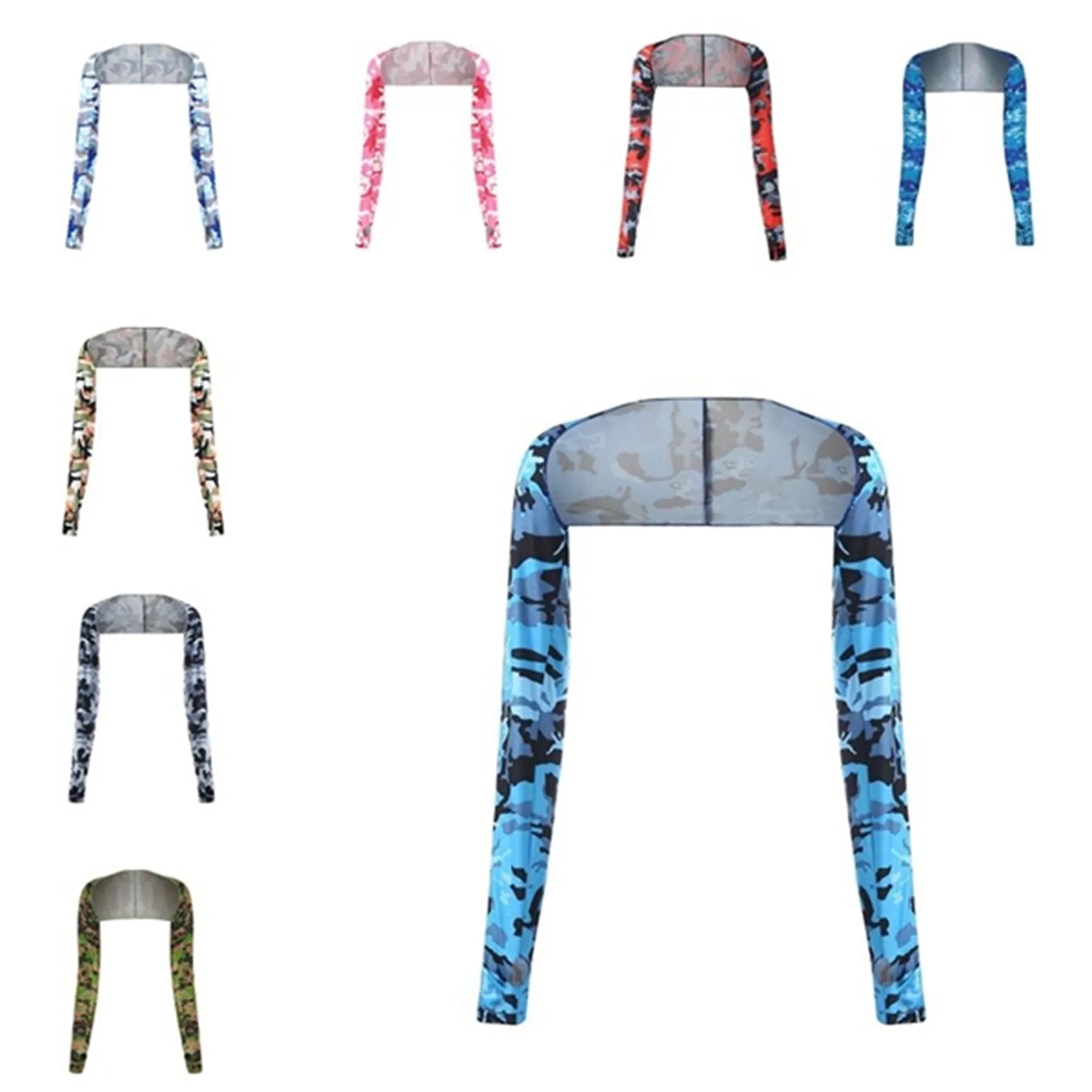 Unisex Cooling Shawl Arm Sleeves Summer Sun Protection 4