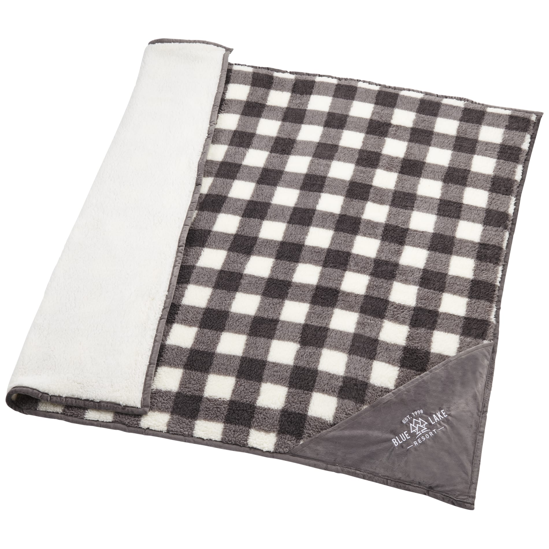 Field & Co.® Double Sided Plaid Sherpa Blanket 35