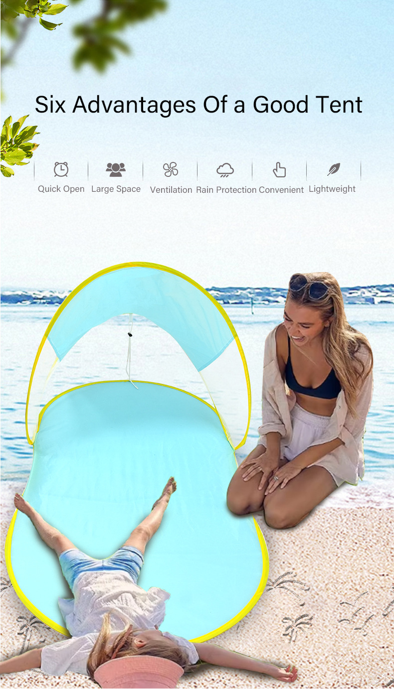 Quality Waterproof Beach Mat And Tent Shelter 2
