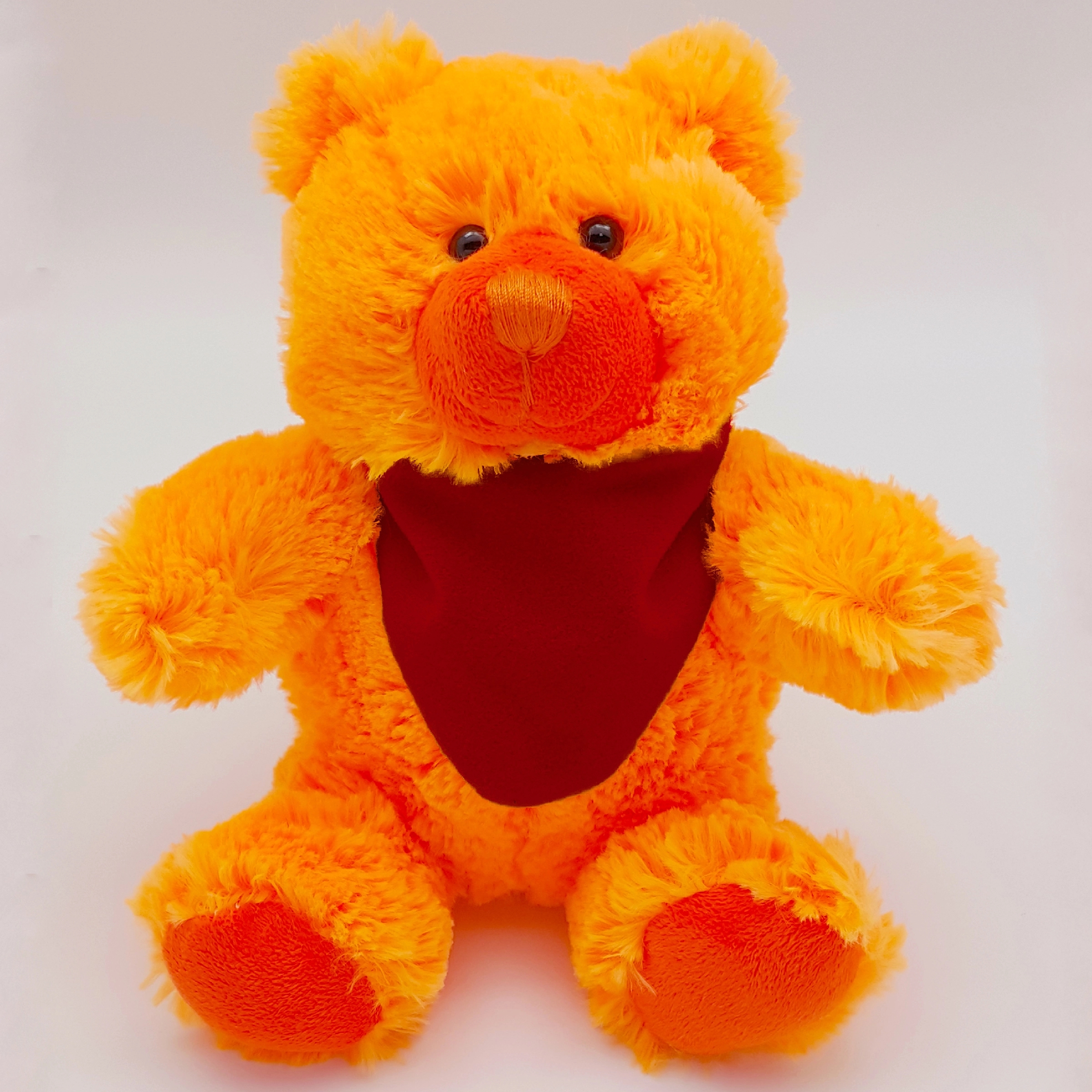 8" Bright Color Orange Bear 5