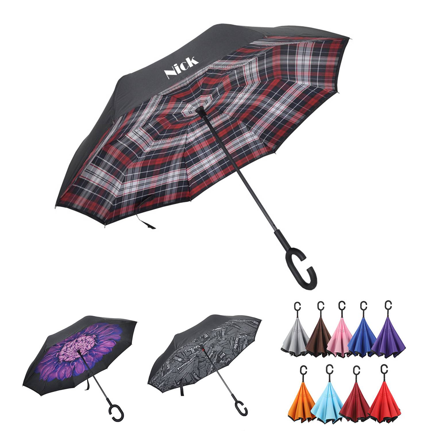 Reverse Umbrella Double C-Handle Customized 6