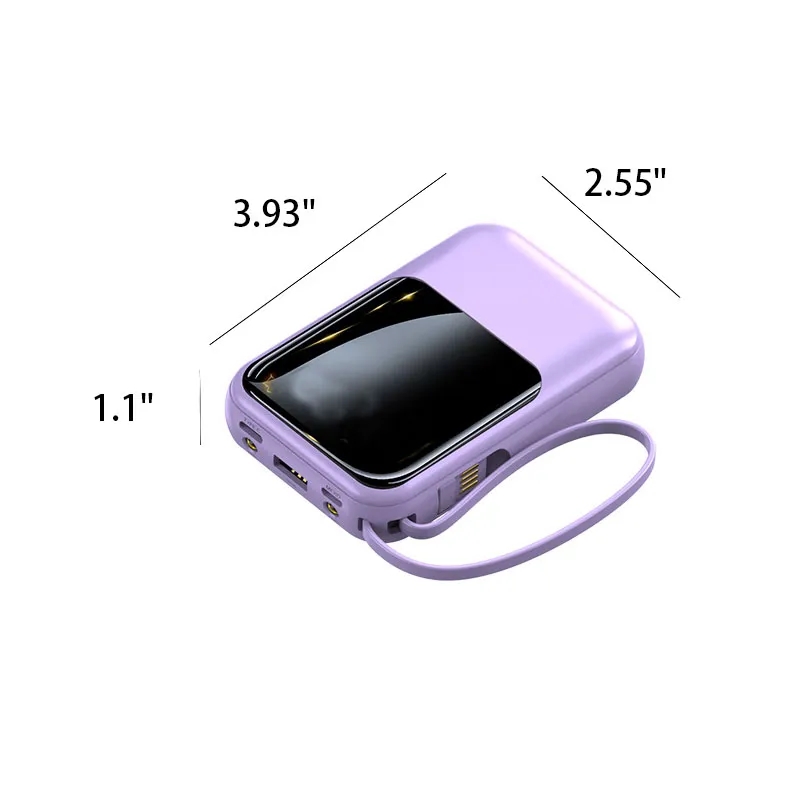 Portable Charger With Built In Cable 8