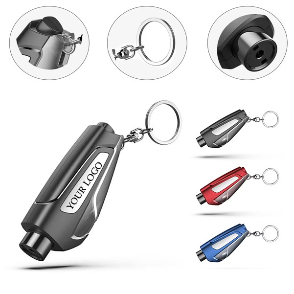 Upgrade Mini Durable Car Broken Window Hammer Key-Chain 2
