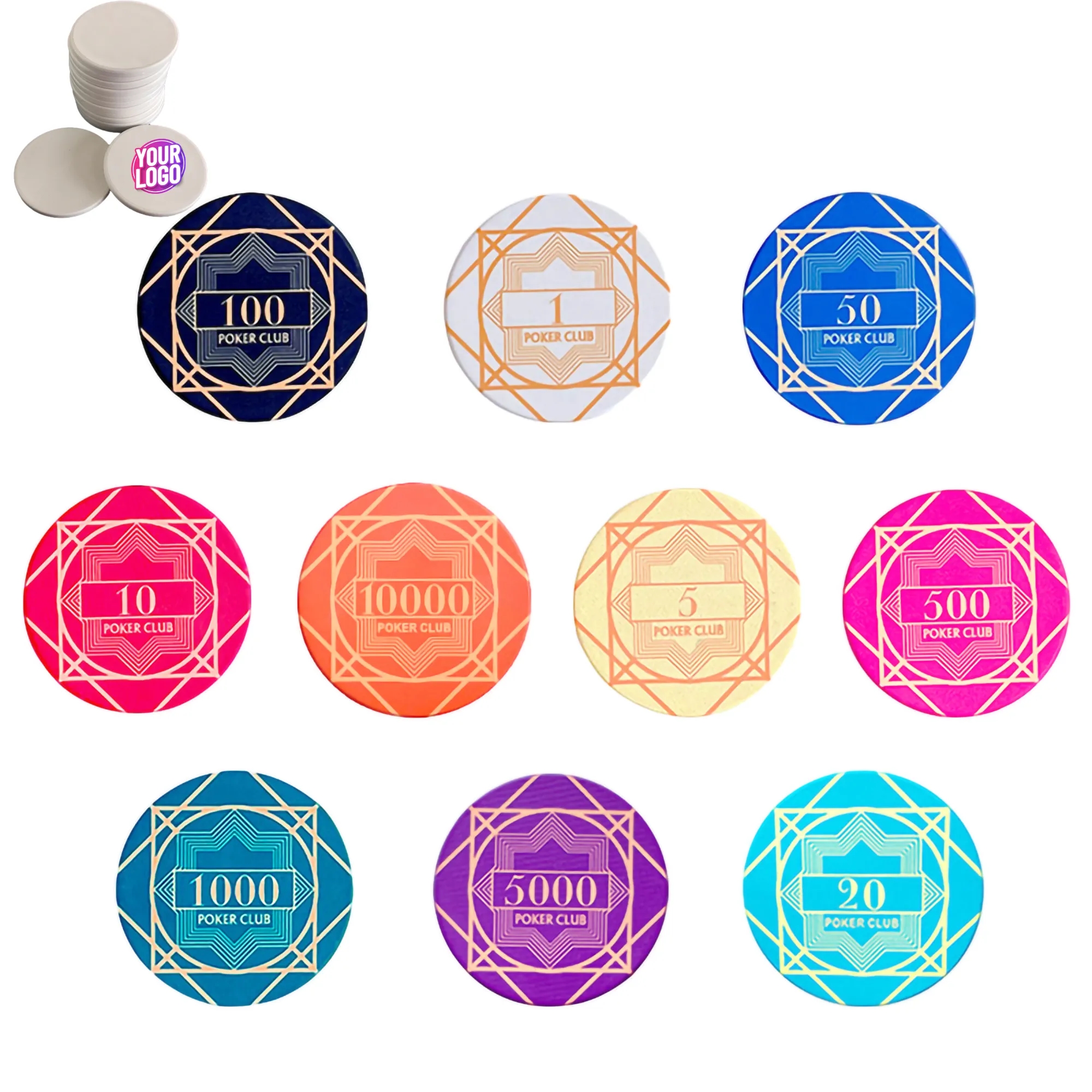 Custom Casino Poker Ceramic Chips