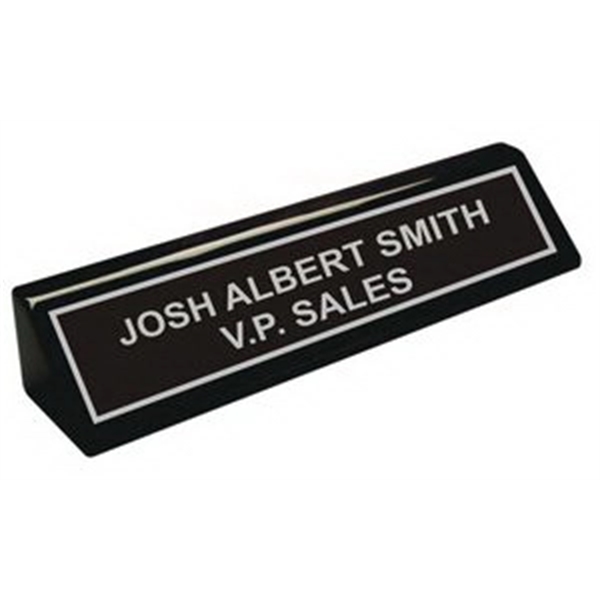 10.5" Black Piano Finish Desk Wedge 1