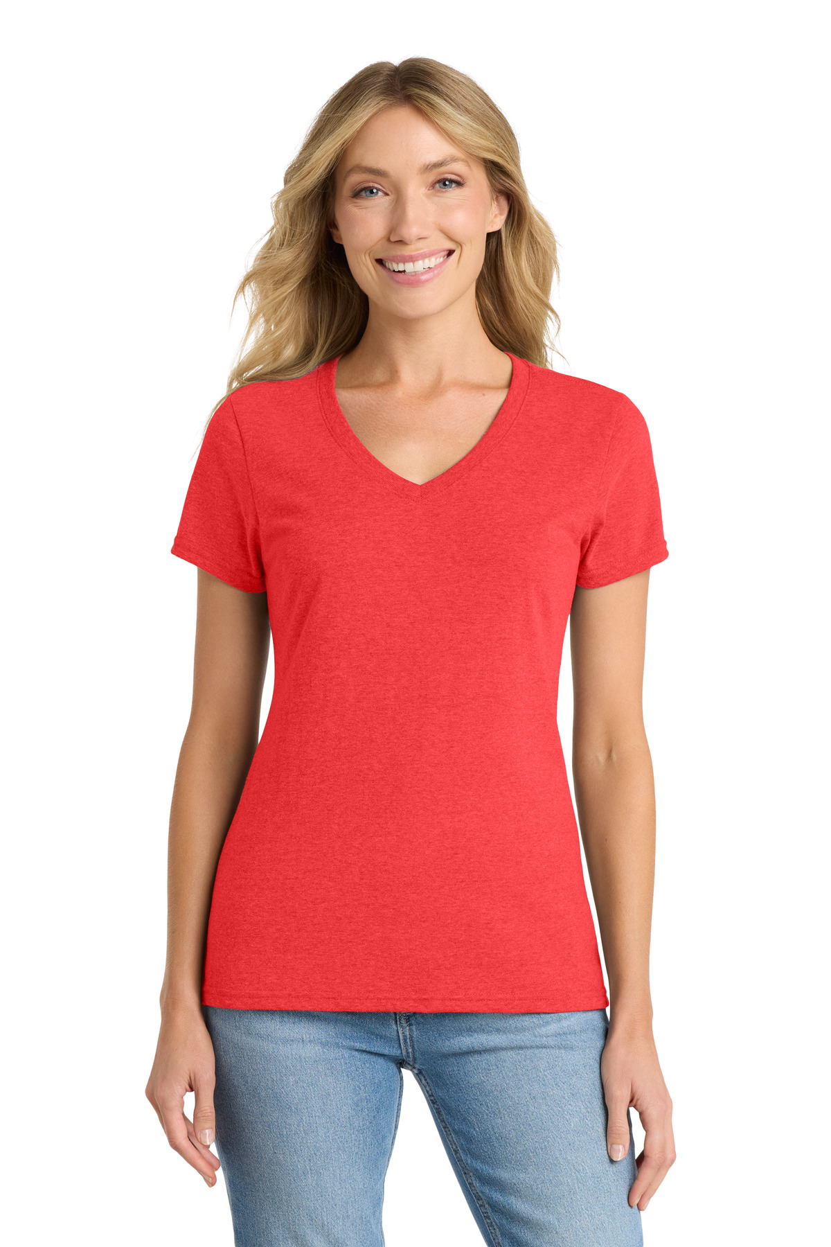 Port & Co Women's Fan Favorite Blend V-Neck Tee. LPC455V 41