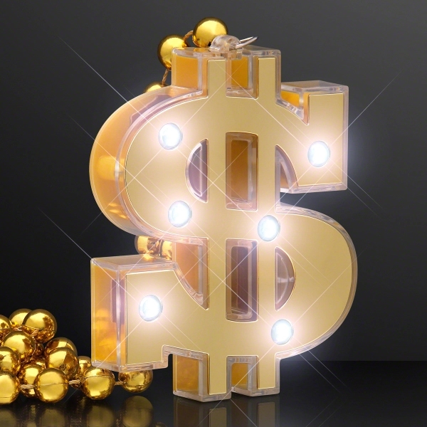 Light Up Dollar Sign Bling on Beads 2